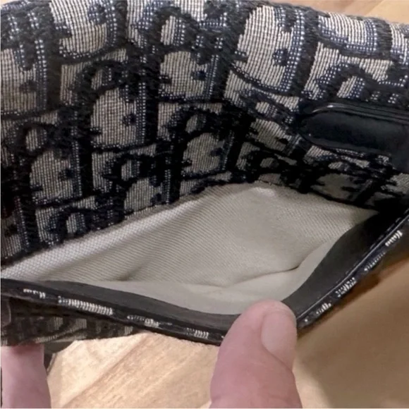 Christian Dior Monogram Navy Oblique Saddle Belt Bag - Picture 12 of 17